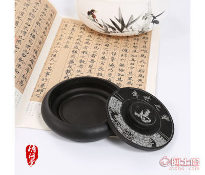 匠心傳承 螺紋硯學(xué)生4寸古馬羅紋硯，文房雅器新選擇